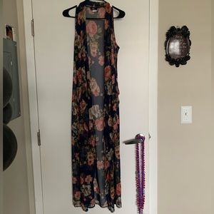 Objex mesh cardigan-style cover